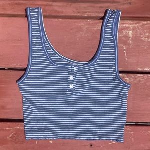 Women’s extra small striped blue and white American Eagle Outfitters tank top